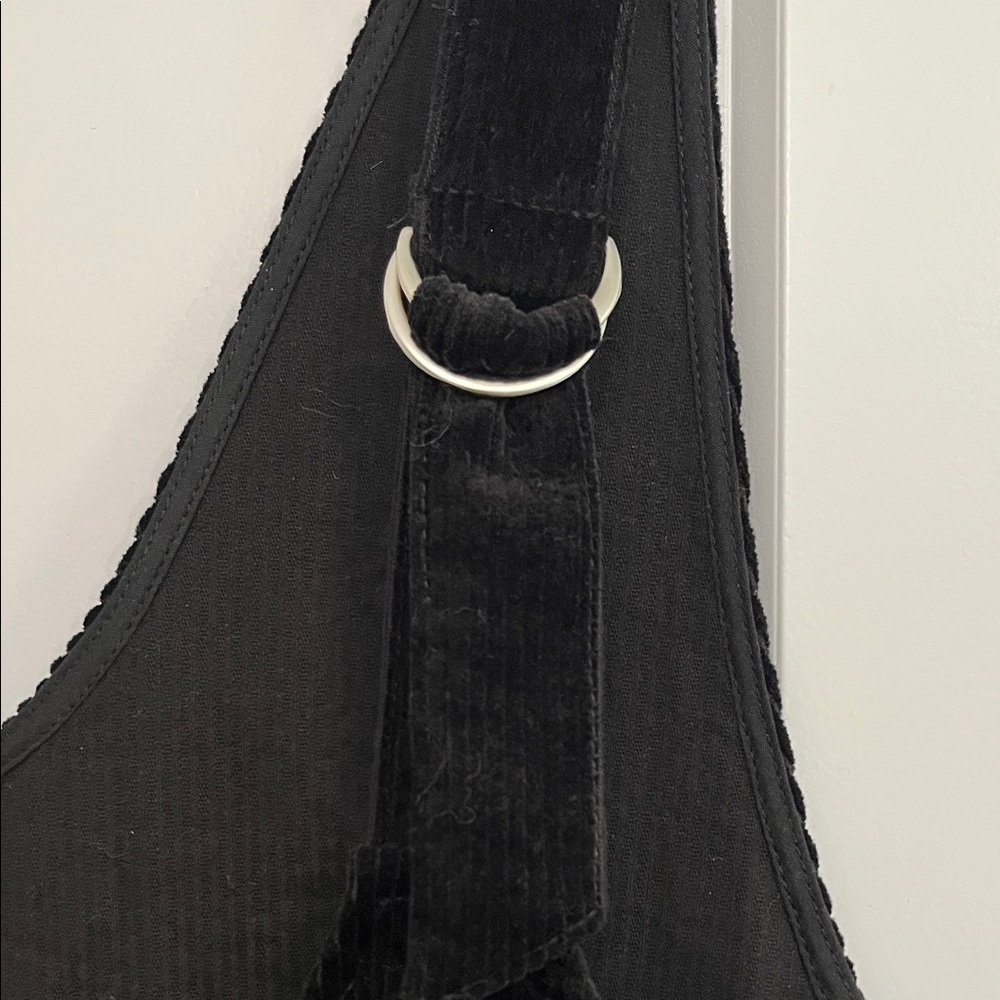 Black Overall Corduroy Dress - Picture 3 of 5
